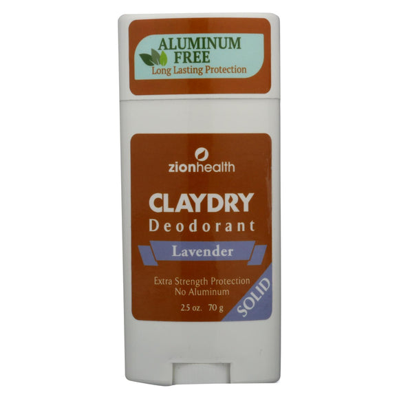 Zion Health Adama Minerals Clay Deodorant Lavender - 2.5 Oz