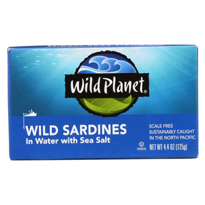 Wild Planet Wild Sardines In Spring Water - Case Of 12 - 4.375 Oz.