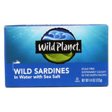 Wild Planet Wild Sardines In Spring Water - Case Of 12 - 4.375 Oz.