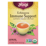 Yogi Immune Support Herbal Tea Echinacea - 16 Tea Bags - Case Of 6