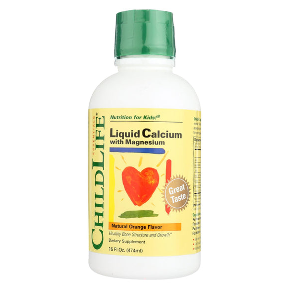 Childlife Liquid Calcium With Magnesium Natural Orange - 16 Fl Oz