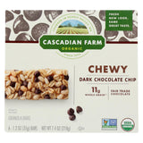 Cascadian Farm Granola Bar - Organic - Chewy - Chocolate Chip - 7.4 Oz - Case Of 12