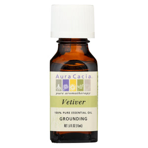 Aura Cacia - Pure Essential Oil Vetiver - 0.5 Fl Oz