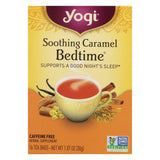 Yogi Bedtime Herbal Tea Caffeine Free Soothing Caramel - 16 Tea Bags - Case Of 6