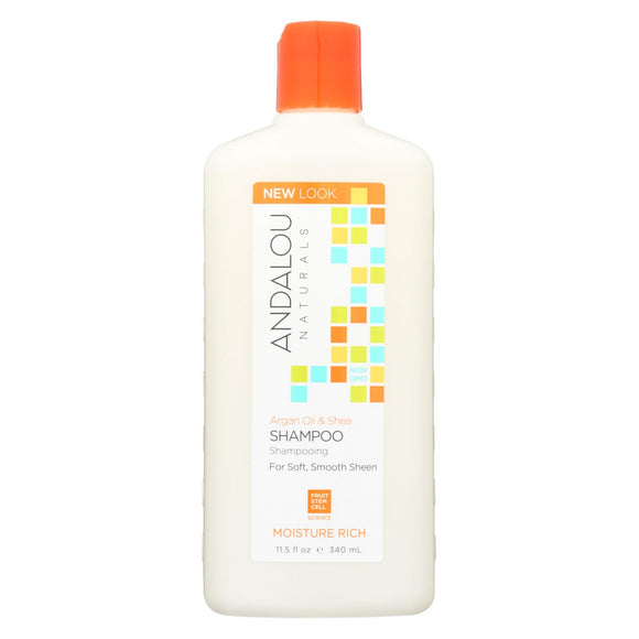 Andalou Naturals Moisture Rich Shampoo Argan And Sweet Orange - 11.5 Fl Oz