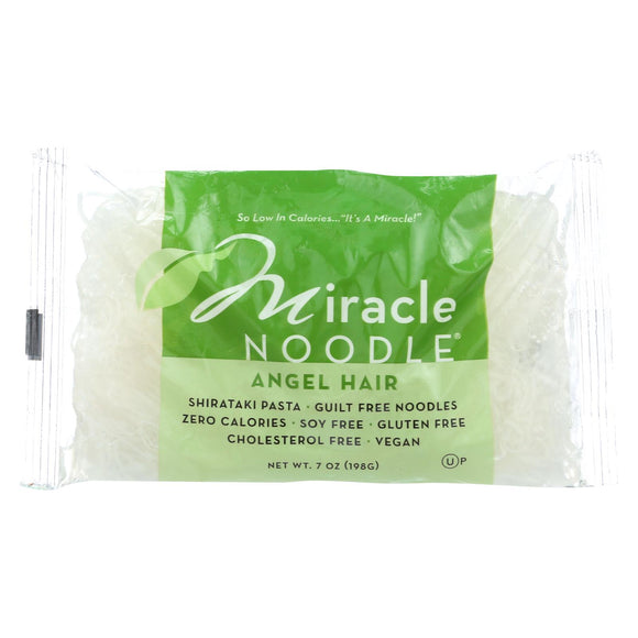 Miracle Noodle Pasta - Shirataki - Miracle Noodle - Angel Hair - 7 Oz - Case Of 6