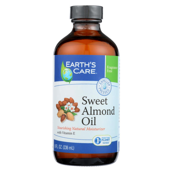 Earth's Care 100% Pure Sweet Almond Oil - 8 Fl Oz