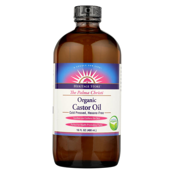 Heritage Store Herit Castor Oil - 16 Fl Oz