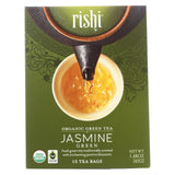 Rishi Organic Green Tea - Jasmine - Case Of 6 - 15 Bags