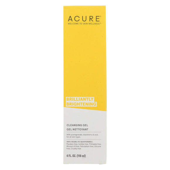 Acure - Facial Cleansing Gel - Superfruit And Chlorella - 4 Fl Oz.