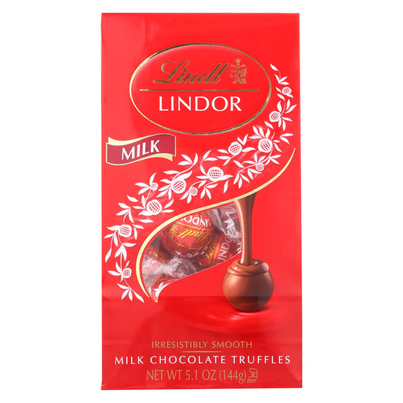 Lindt - Truffles Milk Chocolate Bag - Case Of 6-5.1 Oz