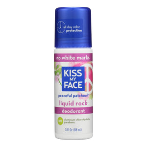 Kiss My Face Deodorant Liquid Rock Roll On Peaceful Patchouli - 3 Fl Oz