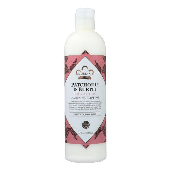 Nubian Heritage Nho Patchouli Lotion, Patchouli & Buriti  - 1 Each - 13 Fz