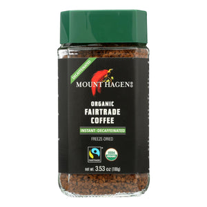 Mount Hagen Organic Fairtrade Instant Decaffeinated Coffee  - Case Of 6 - 3.53 Oz