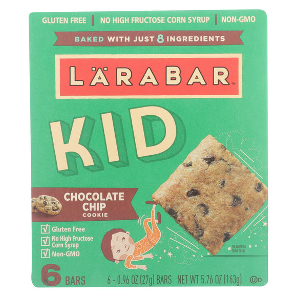 Larabar - Bar Kids Chocolate Chip Cookie - Case Of 8 - 6/.96 Oz