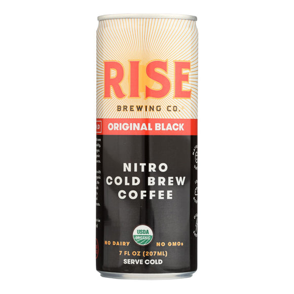 Rise Brewing Co - Cld Brew Coffee Org Black - Case Of 12 - 7 Fz