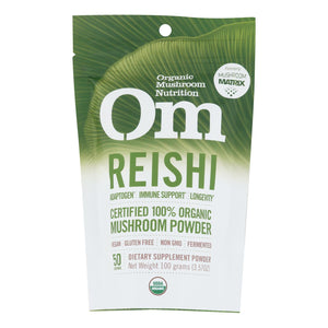 Om - Reishi Organic Powder 100grm - 1 Each - 3.5 Oz