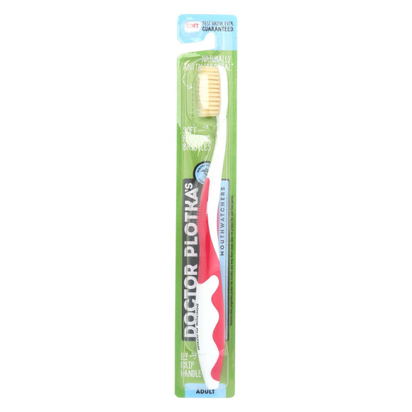 Mouth Watchers A/b Adult Red Toothbrush - 1 Each - Ct