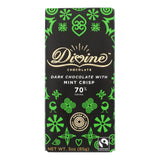 Divine - Bar Chocolate Dark W/mint Crisp - Case Of 12 - 3 Oz